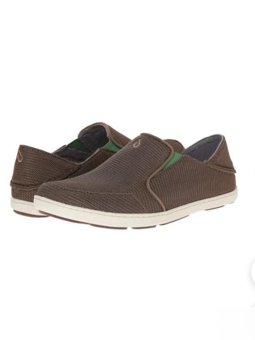 OLUKAI Men's Nohea Mesh Slip-On Loafers Dark Shadow Sz 13 fold-down heel clogs